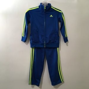 Adidas Toddler Boys Size 5T Two Piece Track Suit